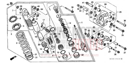 REAR CUSHION XR400RX de 1999